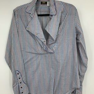 H&E Outfit Womens 8 Western Cowgirl Roper Top Shirt Pearl Snaps Plaid Vintage